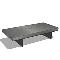 Modern Minimalist Sofa Bench With Sturdy Structure And Smooth Surface Design 3d model