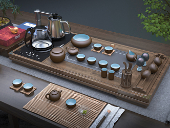 New Chinese Tea Set 3d model