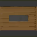 Wooden Storage Cabinet With Glass Panel And Natural Texture Design For Home