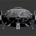 Modern Spaceship Spacecraft 3d model