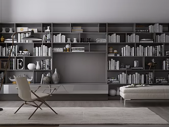 Modern B & B Italia TV background cabinet 3d model
