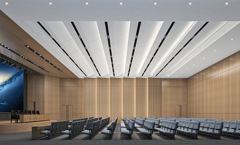 Modern lecture hall 3d model