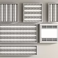 Grille lamp embedded grille lamp 3d model