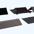 Different Roof Components Featuring Various Traditional And Modern Tile Designs 3d model