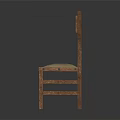 Wooden Leisure Chair With Simple Design Natural Backrest And Comfortable Seat Structure