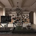 Modern Kitchen With Stainless Steel Refrigerator Cabinets Range Hood Window And Countertop