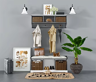 Modern shoe cabinet 3d model