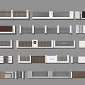 Modern Building Exterior Wall Design Display With Various Materials And Patterns