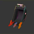 Heavy Duty Construction Function Vehicle Excavator Bucket With Red Teeth Design