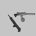 Uzi submachine gun 3d model