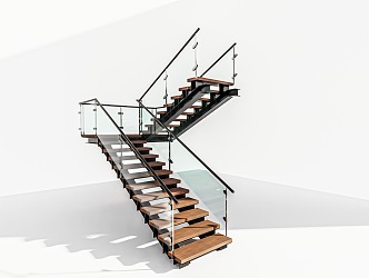 Modern Stairs 3d model