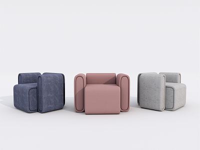 Modern single sofa 3d model