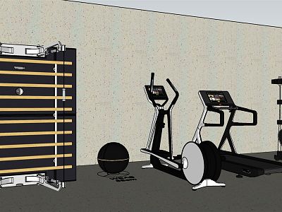 Modern Fitness Equipment Sports Equipment model