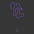 Two Flexible Coiled Electric Wires With Plug Ends On White Background