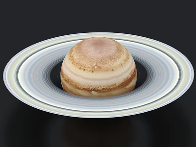 Saturn Rings Planet Space Universe 3d model