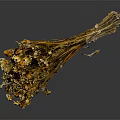 Natural Dried Flower Bouquet With Mixed Colors And Decorative Dried Stems