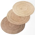 Natural Woven Round Rugs in Neutral Tones for Modern Home Interiors