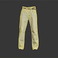 Light Blue Denim Jeans With Black Belt Full Length Classic Fit Style