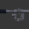 Modern sight collimate infrared sight 3d model