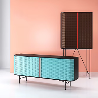Modern TV Cabinet Sideboard Decorative Cabinet Entrance Cabinet Bucket Cabinet High Side Cabinet Wine Cabinet 3d model