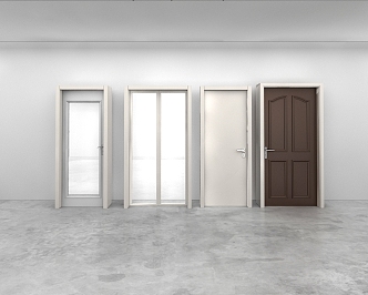 Combination door 3d model