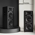 Modern Black Tower Speakers High Quality Sound For Home Audio System