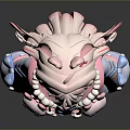 Cute Game And Movie Character With Pink Hair Rabbit Ears Blue Pink Hoodie Star Decorations