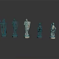 Black And Silver Chess Pieces With Intricate Design On Reflective White Surface