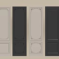 Different Styles of Decorative Wall Paneling with Various Colors and Intricate Frames