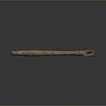 Old Rusty Hardware Hammer With Wooden Handle And Metal Head For Practical Work 3d model