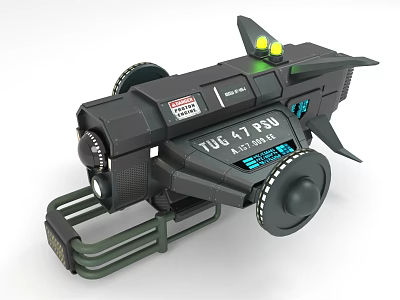 Sci Fi Futuristic YUG A7 P30 Device With Lights And Wheels 3d model Sci Fi Futuristic YUG A7 P30 Device With Lights And Wheels 3d model