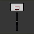 Durable Home Basketball Hoop With Clear Backboard Sturdy Pole And Metal Rim