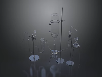 Laboratory Instruments Glass Beakers Laboratory Instruments Glass Containers 3d model