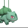 Cute Green Plush Dolls With Leaf Shaped Top Red Eyes And Spotted Body