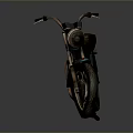 Vintage Turquoise Motorcycle With Rusted Body And Leather Seat Retro Design Details