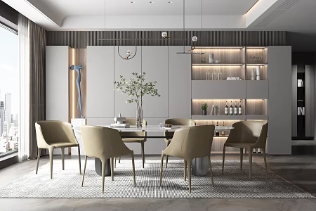 Modern Restaurant 3d model