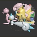 Modern Game Character Cartoon Animal Elf Pokemon Elf 3d model