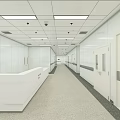 Modern Operating Room Interior With Advanced Surgical Table Hanging Medical Equipment Monitors And Bright Lighting