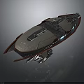 Futuristic Cosmic Spacecraft 3D Model With Advanced Hull And Structure Design