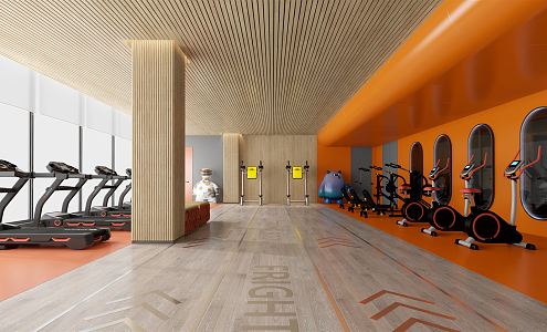 Modern Gym 3d model