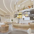 Modern Bubble Tea Shop Interior Design With Stylish Counter And Cozy Seating
