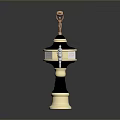 Decorative Faucet With Role And Creature Design Gold Black Finish Brass Material