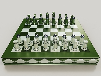 Chess Piece Green 3d model