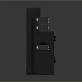 Home Theater Audio Speaker System With Various Sizes And Control Unit Setup