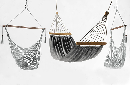 Modern Hanging Chair Hanging Basket 3d model