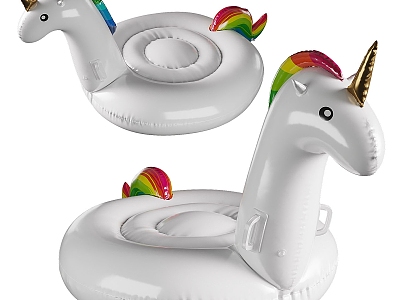 Unicorn Swimming Circle 3D Model Swimming Circle Unicorn Children Cartoon Cute Bath 3d model