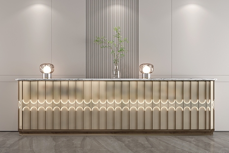 Modern Reception Bar Hotel Bar Lobby Bar 3d model