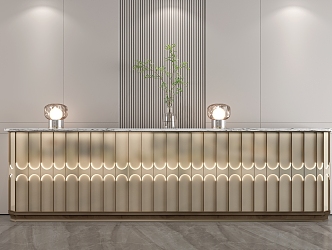 Modern Reception Bar Hotel Bar Lobby Bar 3d model