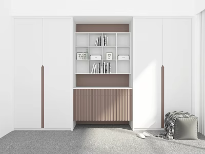 Modern Wardrobe Custom Coat Cabinet Whole Wardrobe 3d model