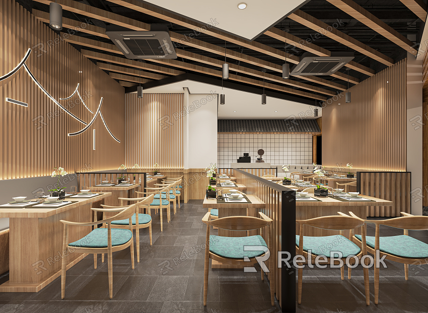 New Chinese Restaurant, Fast Food Restaurant, snack bar, snack bar, noodle shop, breakfast shop, food card holder, dining table and chairs model